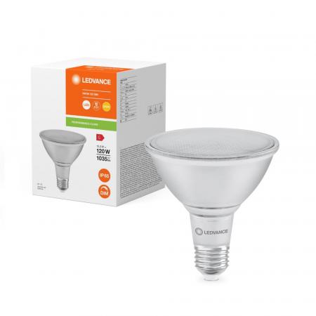 Ledvance E27 PAR38 Reflektor 30° 15,2W wie 120W dimmbarer Strahler mit warmweißem Licht 2700K IP65